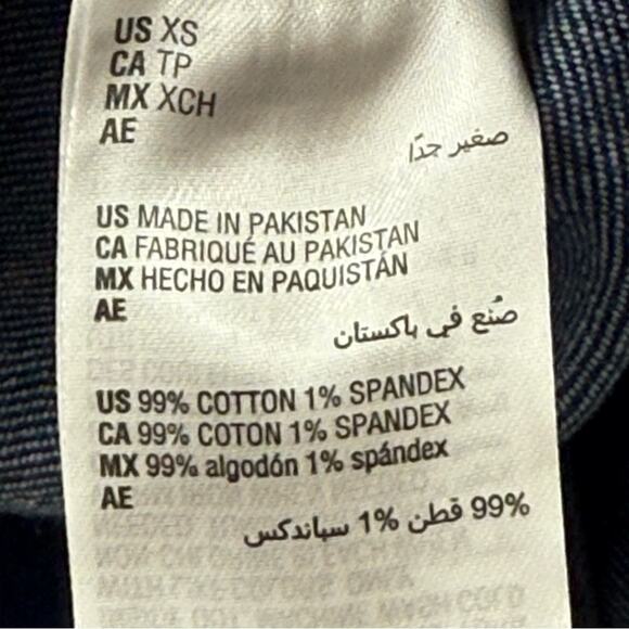 On 34th Women's Belted Denim Wrap Jacket Long Length Fall Winter Medium Wash XS - Picture 14 of 16